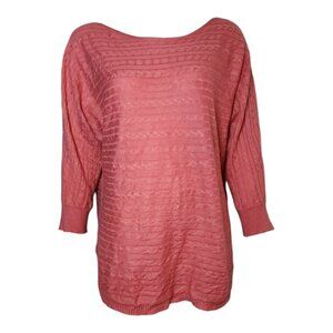 Market & Spruce Stitch Fix Sweater Womens L Large Pink Cashmere Silk Reveria